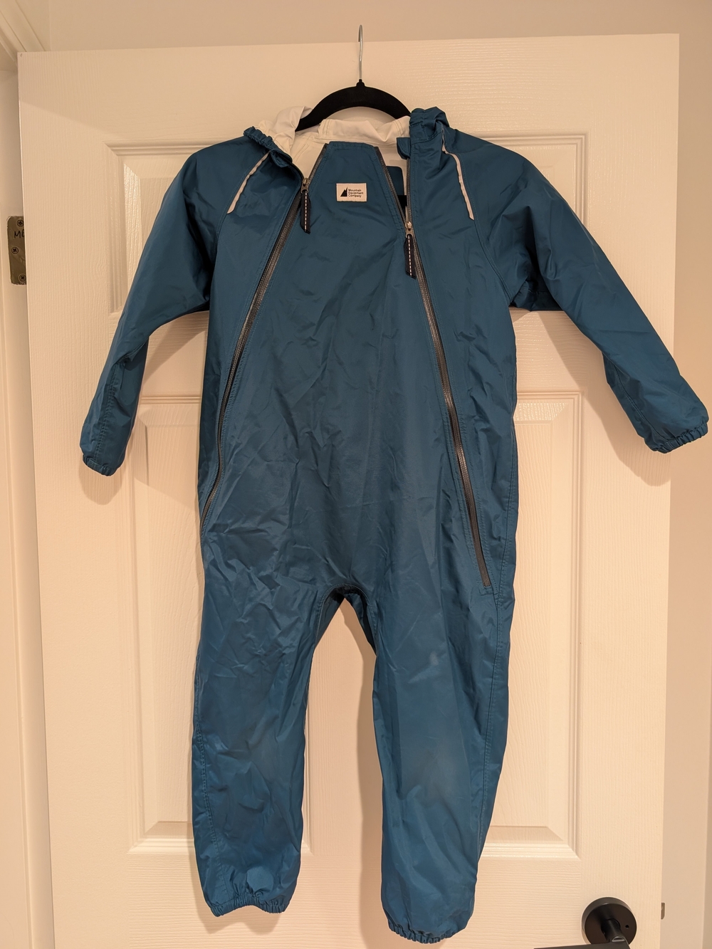 MEC Kids Waterproof Hooded One-Piece Rain Suit - Blue